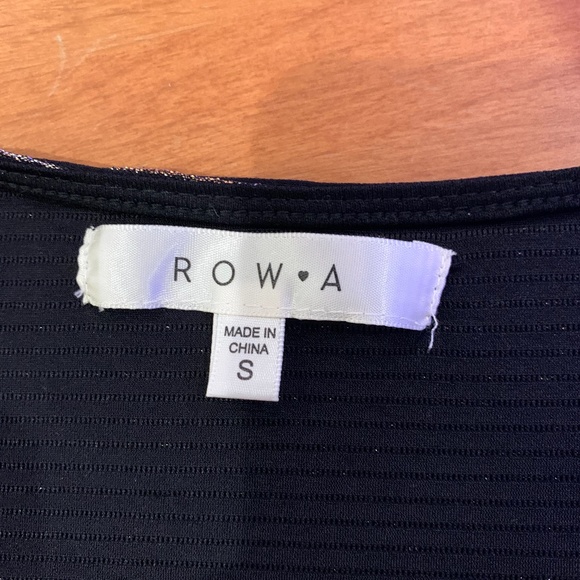 Row A (Nordstrom) metallic stripe long sleeve top - Picture 2 of 4